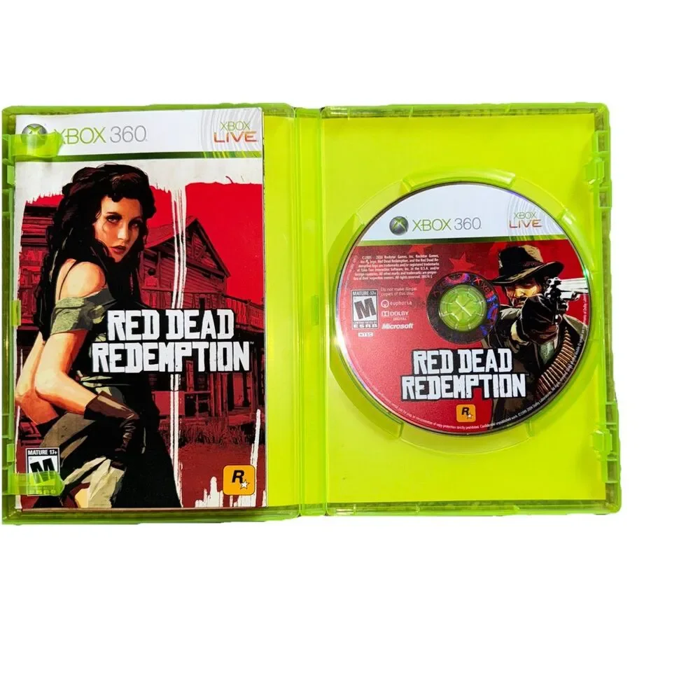 Red Dead Redemption (Microsoft Xbox 360, 2010) Complete w/ Manual & Map - Tested